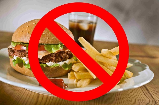 Stay away from junk food