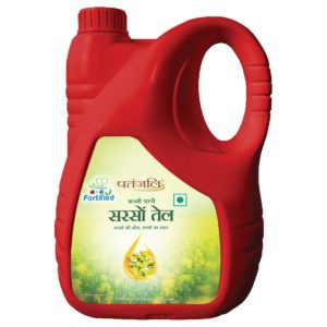Patanjali Fortified Mustard Oil, 5L-0
