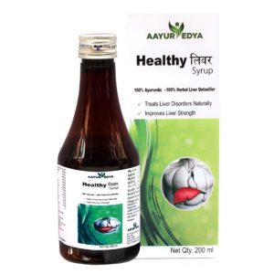 AAYURVEDYA Healthy Liver Detox for Fatty Liver Syrup, Digestive Health and Acidity, for Healthy Liver Function, A Complete Liver Cleanser - 200 ml Syrup-0