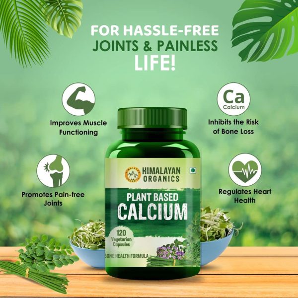 Himalayan Organics Plant Based Calcium Supplement for Bone Health, Immunity, Recovery & Joint Support -120 Vegetarian Capsules-5 (2)