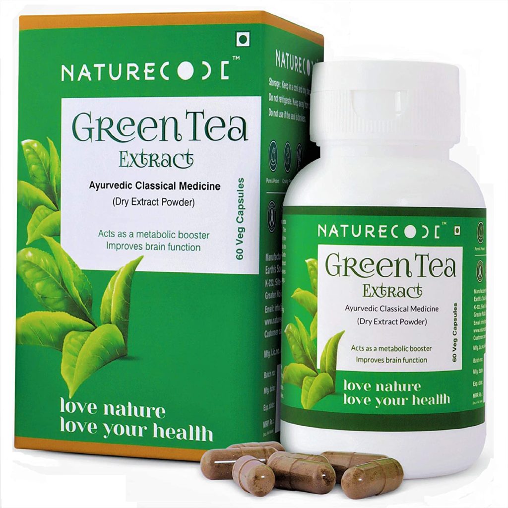 Nature Code Green Tea Extract Ayurvedic Capsules