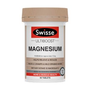 Swisse Ultiboost Magnesium Supplement for Immunity, Muscle Energy & Heart Health – 60 Tablets (Vegan Supplement)-0